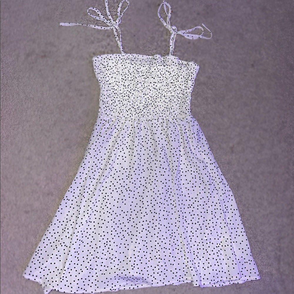white mini dress